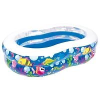 Pool Central® 69" Inflatable Sea Life Motif Kiddie Swimming Pool