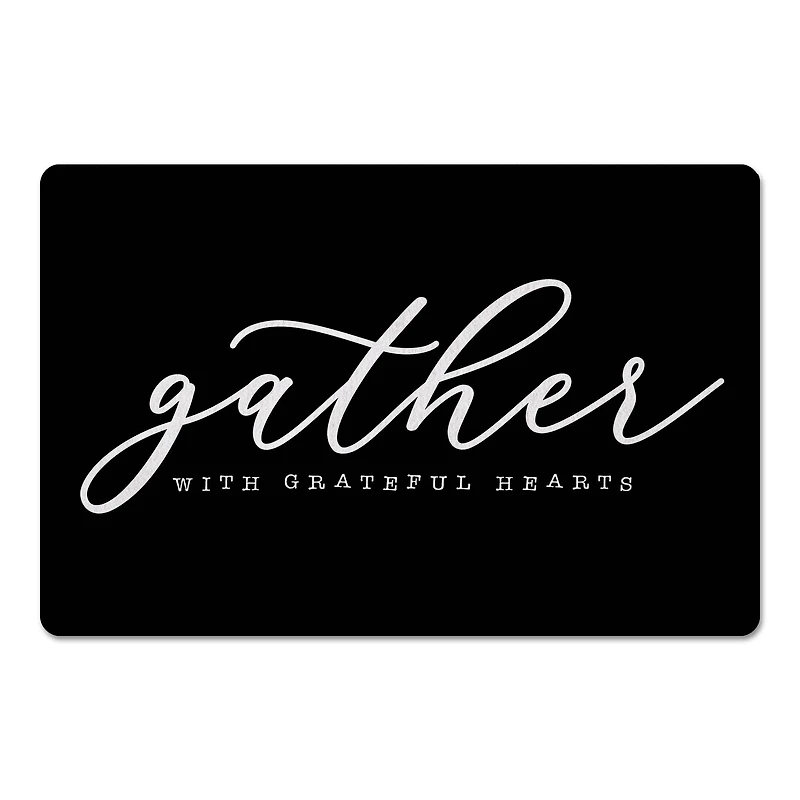 Gather With Grateful Hearts 18" x 27" Floor Mat