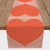 Big Hearts 16" x 72" Poly Twill Table Runner