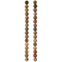 Brown Artistic Jasper Round Beads, 8mm by Bead Landing™