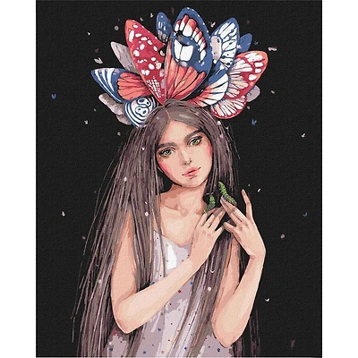 Ideyka Colors of Butterflies Painting by Numbers Kit