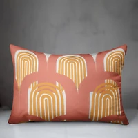 Bright Golden Arches Throw Pillow