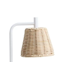 Candle Warmer Lamp with Rattan Shade by Ashland®