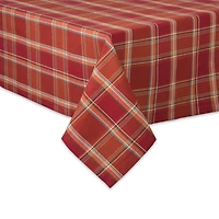 DII® 104" Autumn Spice Plaid Tablecloth