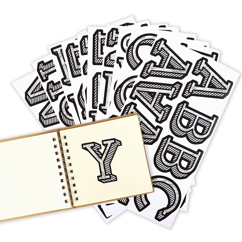 Shadow Alphabet Stickers by Recollections™