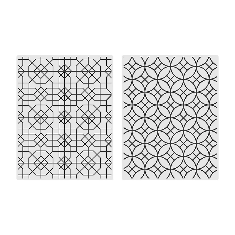 Geometric Embossing Folders Set by Recollections™