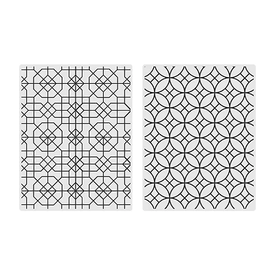 Geometric Embossing Folders Set by Recollections™