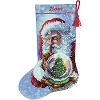 Dimensions® Gold Collection Santa's Snowglobe Stocking Counted Cross Stitch Kit