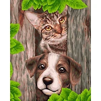 Crafting Spark Two Friends Painting by Numbers Kit