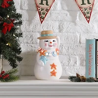10" Ceramic Beach Snowman