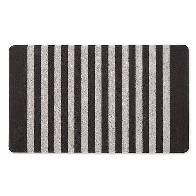 DII® Black & White Stripe Tufted Mat