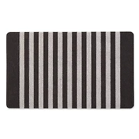 DII® Black & White Stripe Tufted Mat