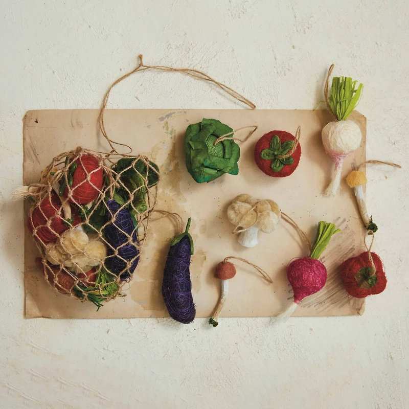 Hello Honey® 13 Pack Vegetable Ornaments