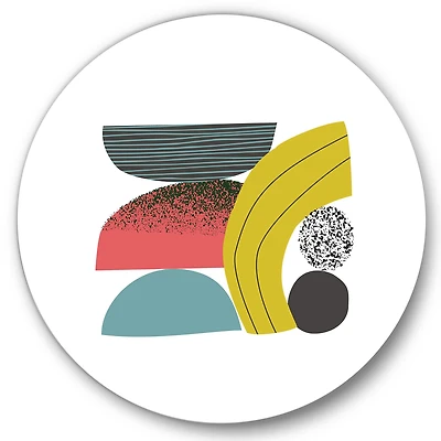 Designart - Colorful Geometric Abstract Art Collage II