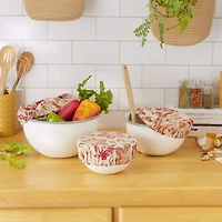 DII® Rustic Leaves Print Dish Cover Set