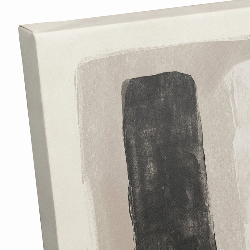 Cream Abstract Floral Canvas Wall Art