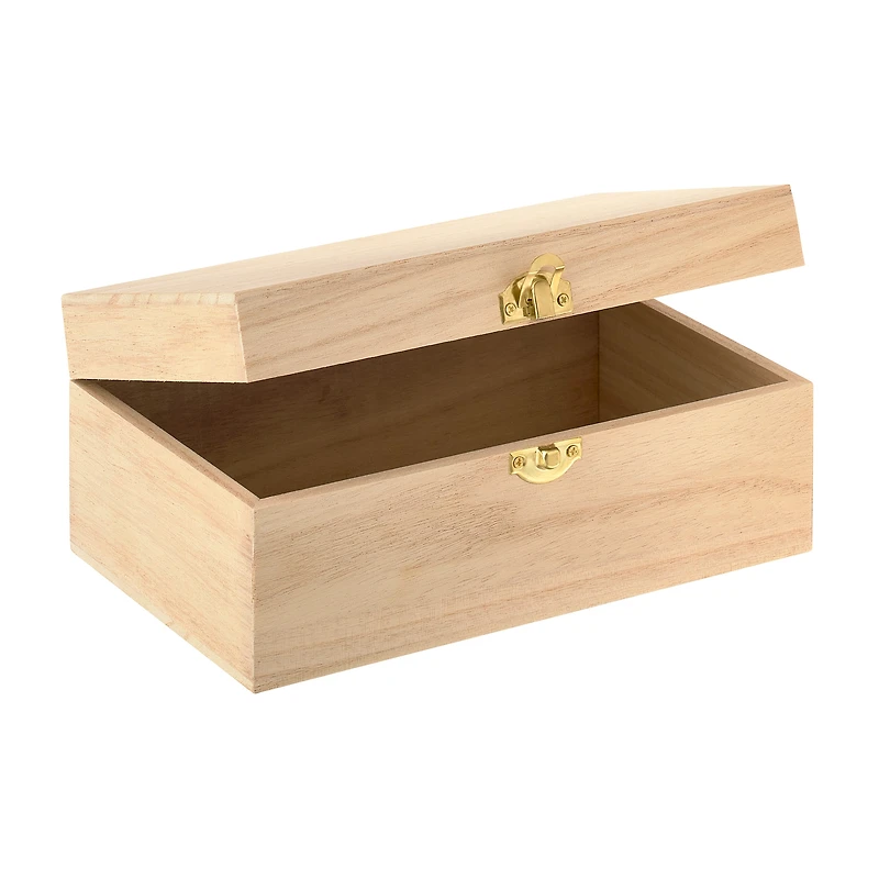 12 Pack: 8.5" Wood Trinket Box by Make Market®