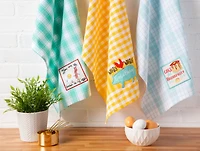 DII® Rise & Shine Breakfast Embroidered Dish Towel Set