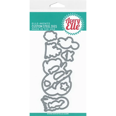 Avery Elle Elle-Ments Underwater Friends Custom Steel Dies