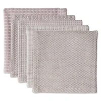 DII® Dusty Lilac Mixed Pattern Dishcloths, 5ct.