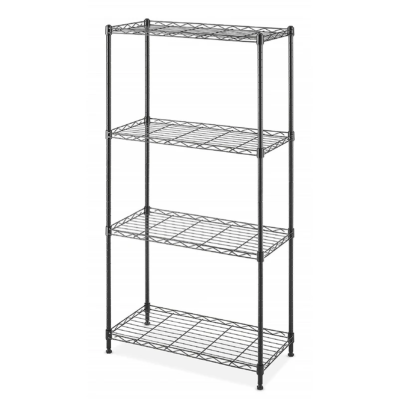 Whitmor Supreme Black 4-Tier Shelves
