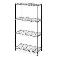 Whitmor Supreme Black 4-Tier Shelves