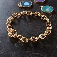 7.5" Gold Cable Charm Bracelet by Bead Landing™