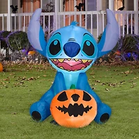 3ft. Airblown® Inflatable Halloween Stitch with Pumpkin