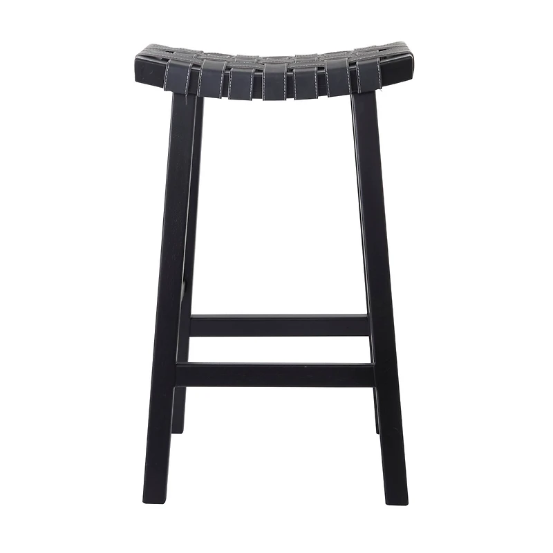 Black Birch Rustic Bar Stool, 30" x 18" x 11"