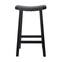 Black Birch Rustic Bar Stool, 30" x 18" x 11"