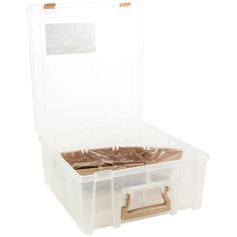 ArtBin® Rose Gold Super Satchel™ Double Deep Storage Bin with Dividers