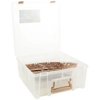 ArtBin® Rose Gold Super Satchel™ Double Deep Storage Bin with Dividers
