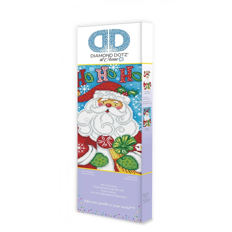 Diamond Dotz® at Home Intermediate Santa Ho Diamond Painting Kit