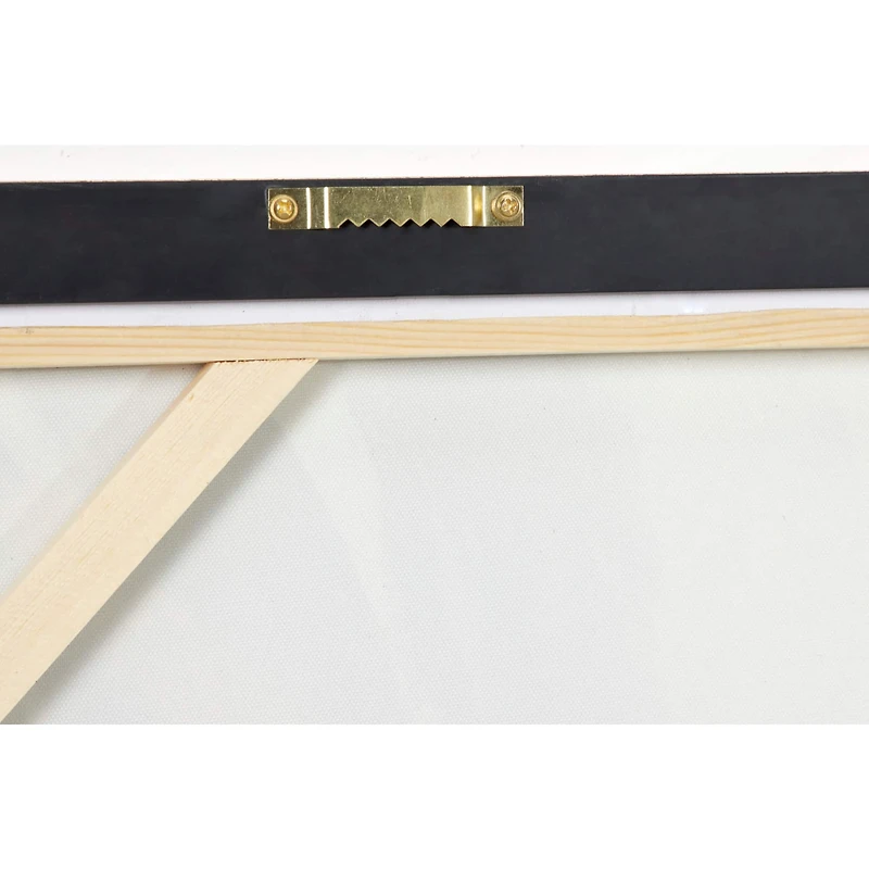 CosmoLiving by Cosmopolitan Gold Contemporary Abstract Canvas Wall Art