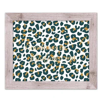 Goodness in Kindness Out Leopard Print in White Frame