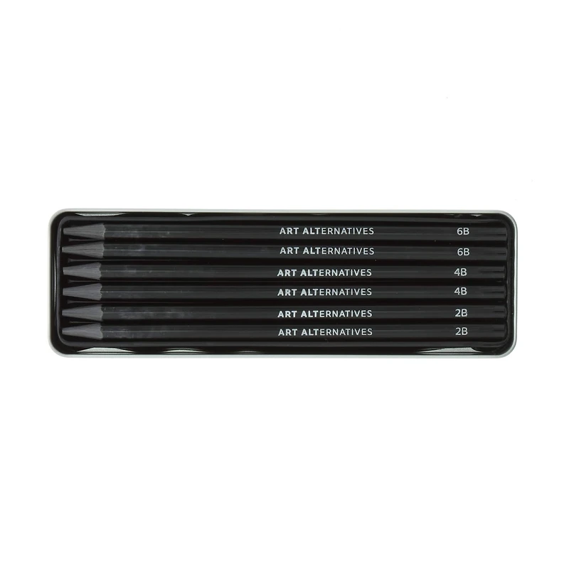 Art Alternatives Woodless Graphite Pencils Art Tin Set