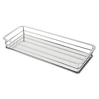 Home Details Vanity Tray with Chrome Finish