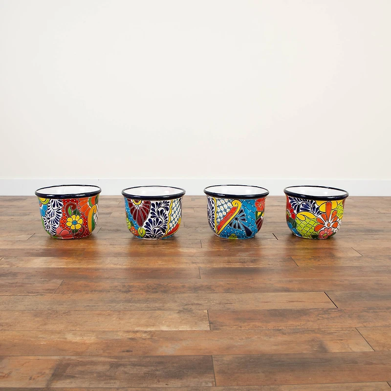 12.5" Handmade Mexican Talavera Ceramic Planter