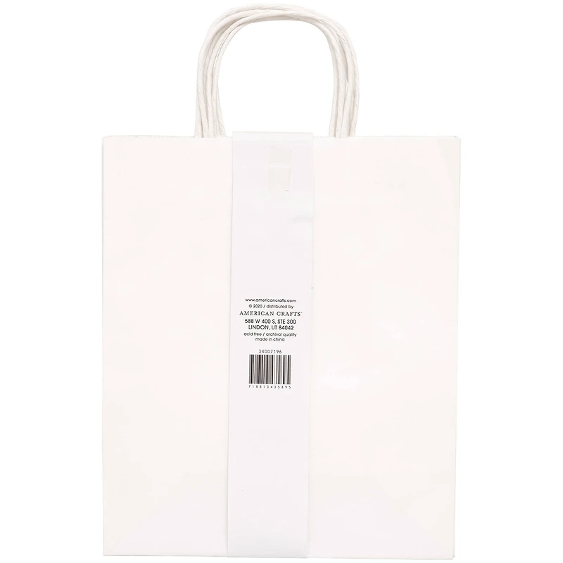 American Crafts™ Fancy That Large White Gift Bags, 4ct.
