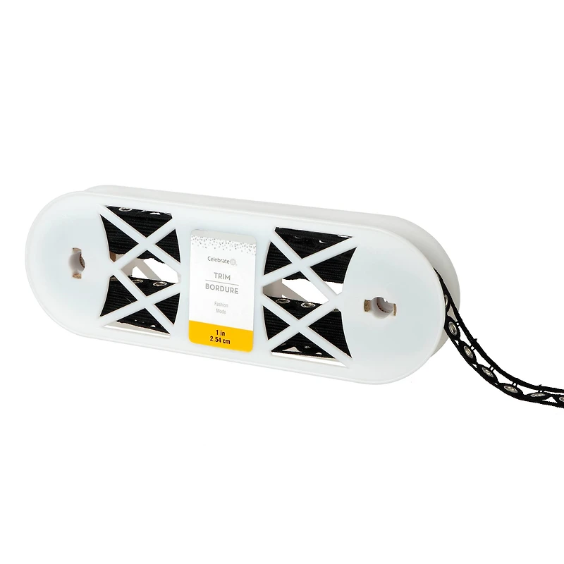 1" Black Eyelet Trim by Celebrate It® Fashion Mode