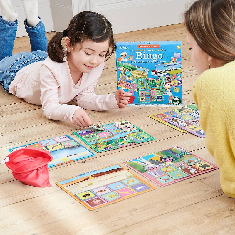 eeBoo Ready To learn Where Do I Live? Bingo Set