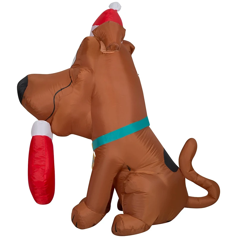 Airblown Puppy Scoob With Stocking Inflatable