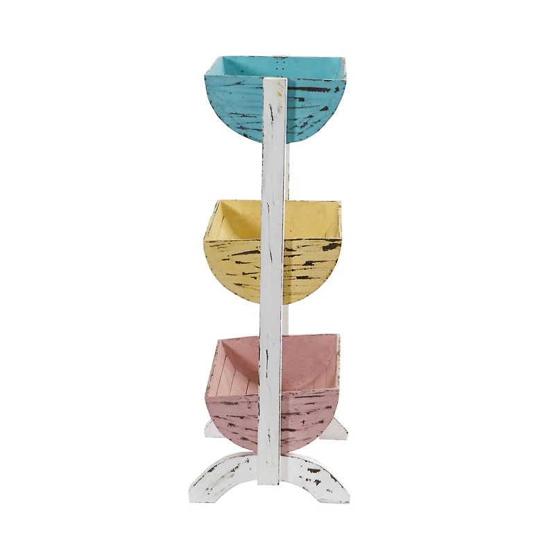 23" Three Shelf Farmhouse Multipurpose Stand Planter