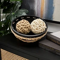Brown Jute Handmade Woven Orb Set