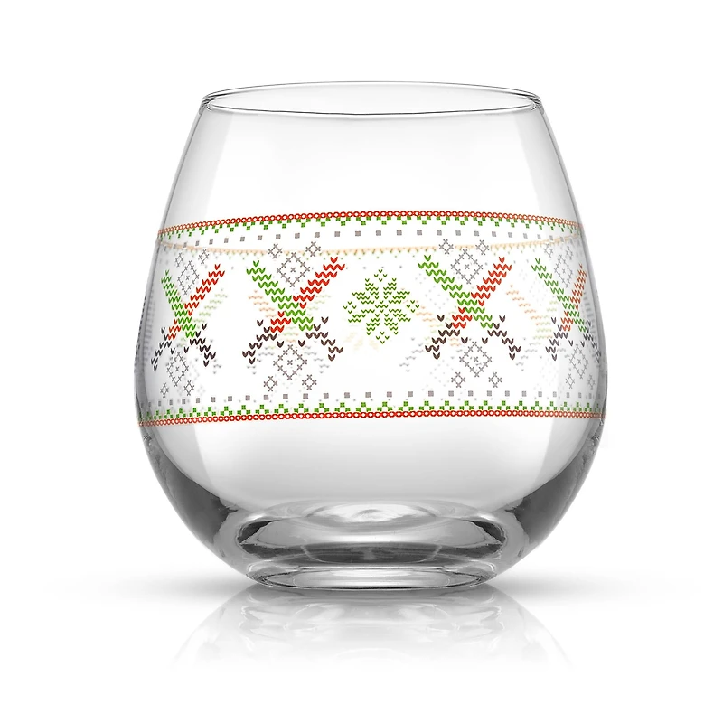 JoyJolt® Star Wars™ 15oz. Ugly Sweater Collection Stemless Drinking Glass, 4ct.