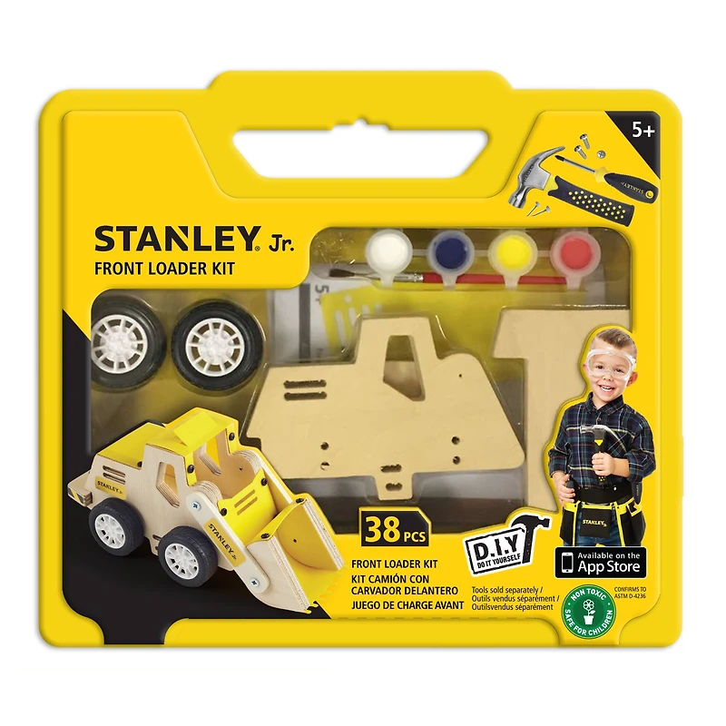 Red Toolbox Stanley Jr Build Your Own Front Loader Kit