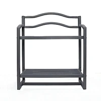 Household Essentials 2-Tier Metal Wall Mount Bathroom Shelf