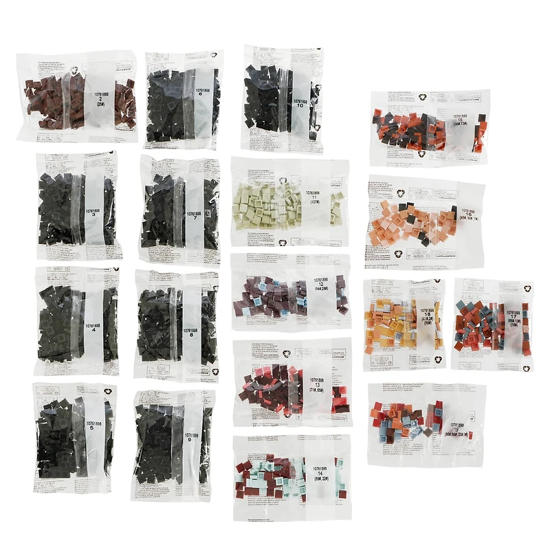 10" x 10" Pyramids Pixelated Brick Art by Make Market®