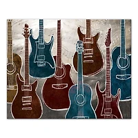 Guitar Party 20" x 16" Canvas Wall Art