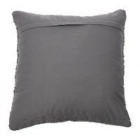 Hello Honey® Gray Square Boucle Cotton Pillow Cover